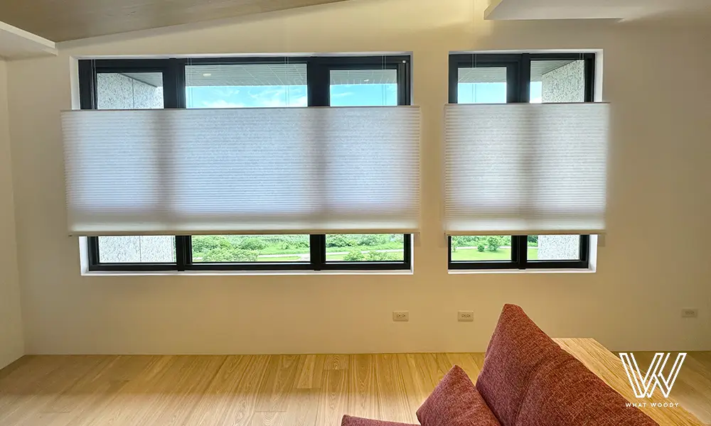 風琴簾很適合需保持隱蔽性或防止日曬的大面積空間，如臥室、客廳